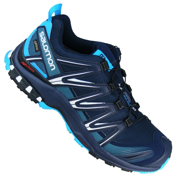 Salomon XA Pro 3D GTX GORETEX Wanderschuhe blau SALOMON SCHUHE XA Pro 3D GTX Gr 42 Outdoor Goretex