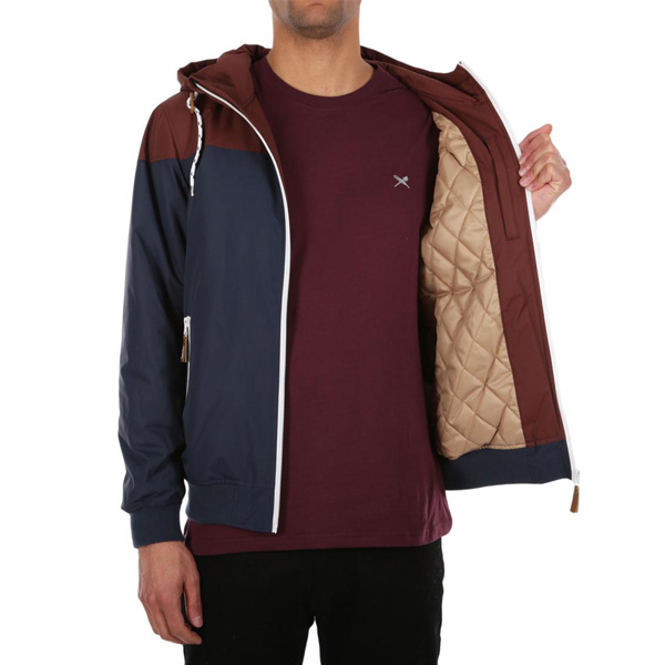 Winterjacke Insulaner Blaurot Iriedaily Herren Vegan shQdtrC