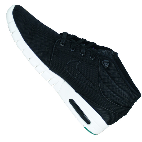 nike sb stefan janoski max mid schuh (black neptune green)