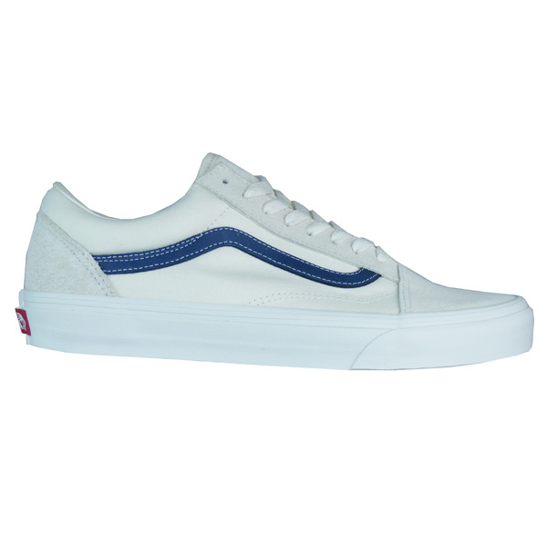 Vans Old Skool Vintage white Schuhe weiß/blau - meinsportline.de