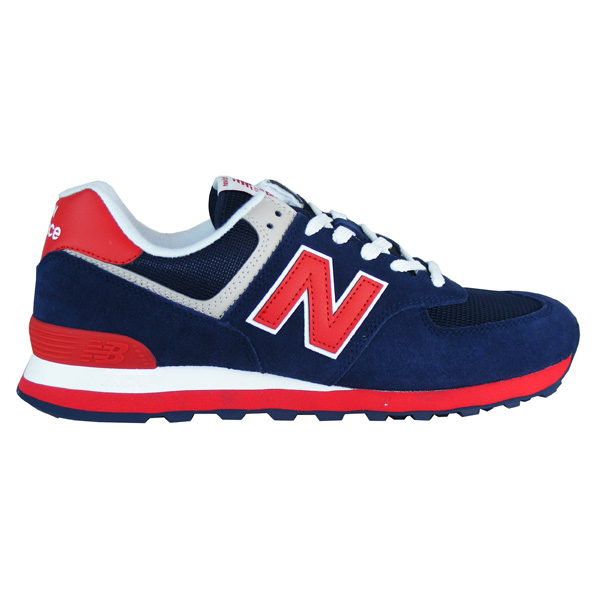 New Balance ML574 MUA Herren Laufschuhe blau/rot - meinsportline.de