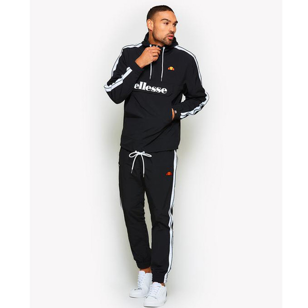 Ellesse Fighter Overheadjacke Schlupfjacke Herren schwarz Ellesse Fighter Overheadjacke Schlupfjacke Herren schwarz