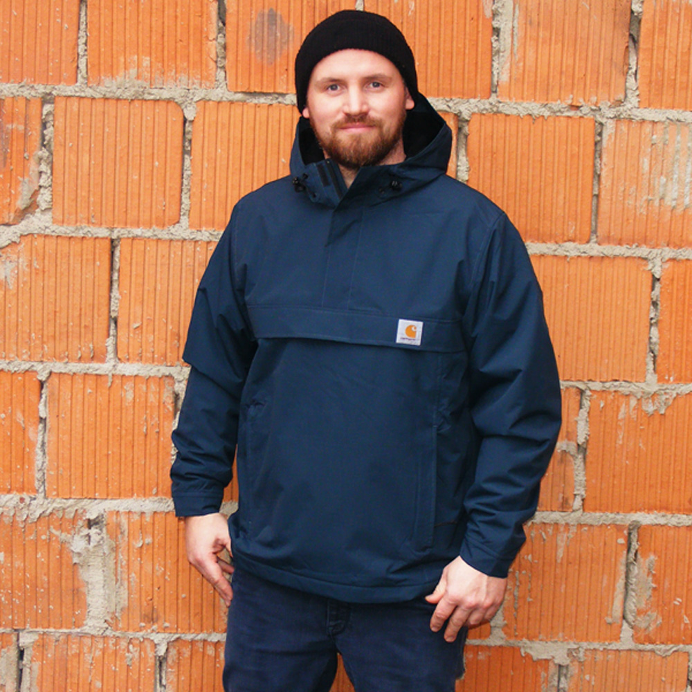 Carhartt WIP Nimbus Windbreaker duck blue Winter Herren blau grun Gr. XS meinsportline