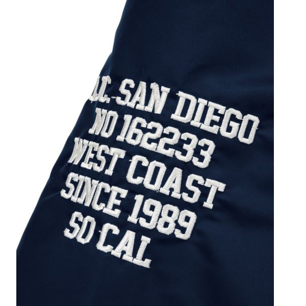 San Diego West Coast gestickter Schriftzug am linken Oberarm