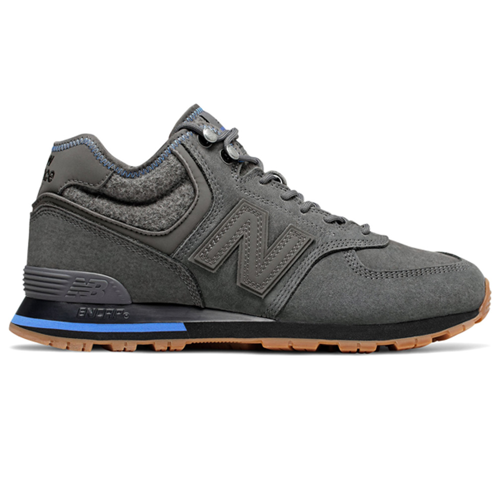 New Balance MH574 REA Mid Herren Winter Leder Outdoorschuhe grau