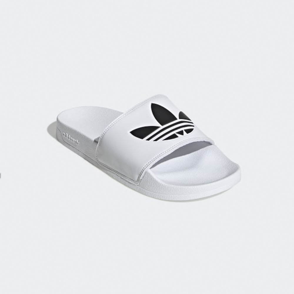 Adidas Originals Lite Adilette Badeschuhe Herren Weiss Schwarz Fu8297 Meinsportline De