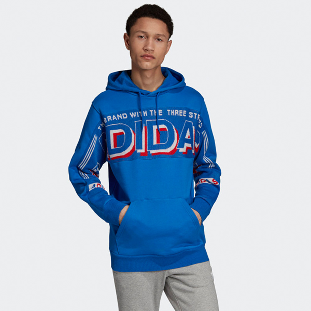 Adidas Real Scarf Sweatshirt Hoodie blau ED7008 meinsportline