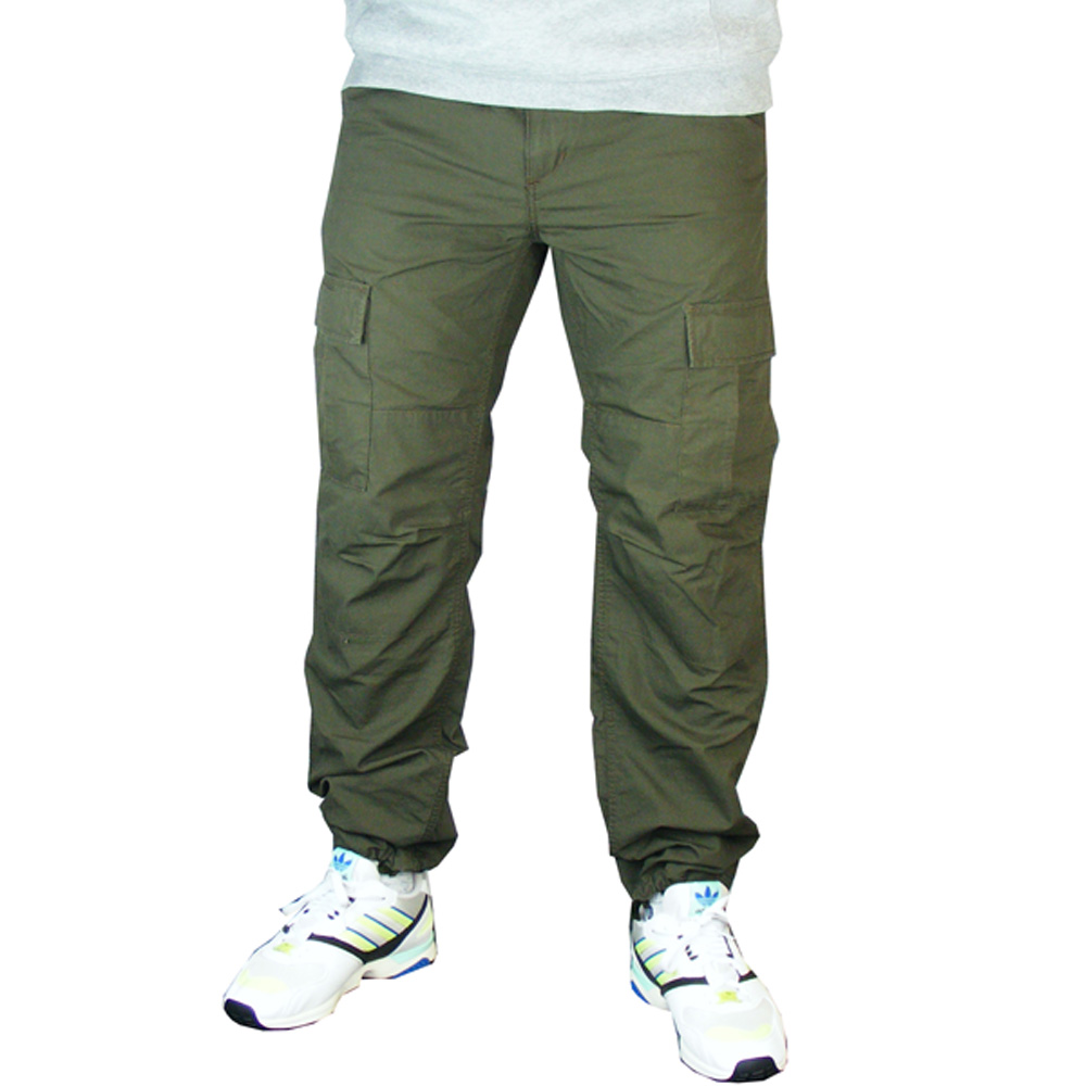Carhartt wip aviation cargo trousers pants green man | eBay