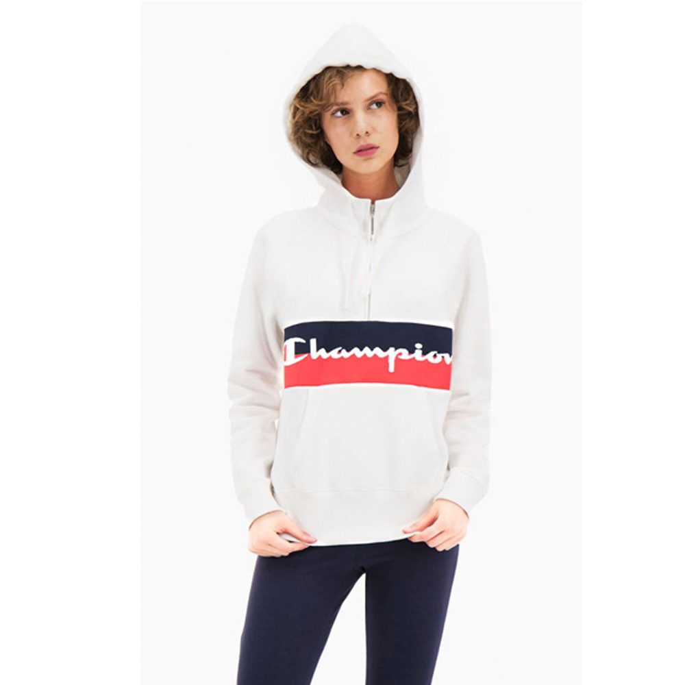 Champion Half-Zip Hoodie Damen Kapuzenpullover