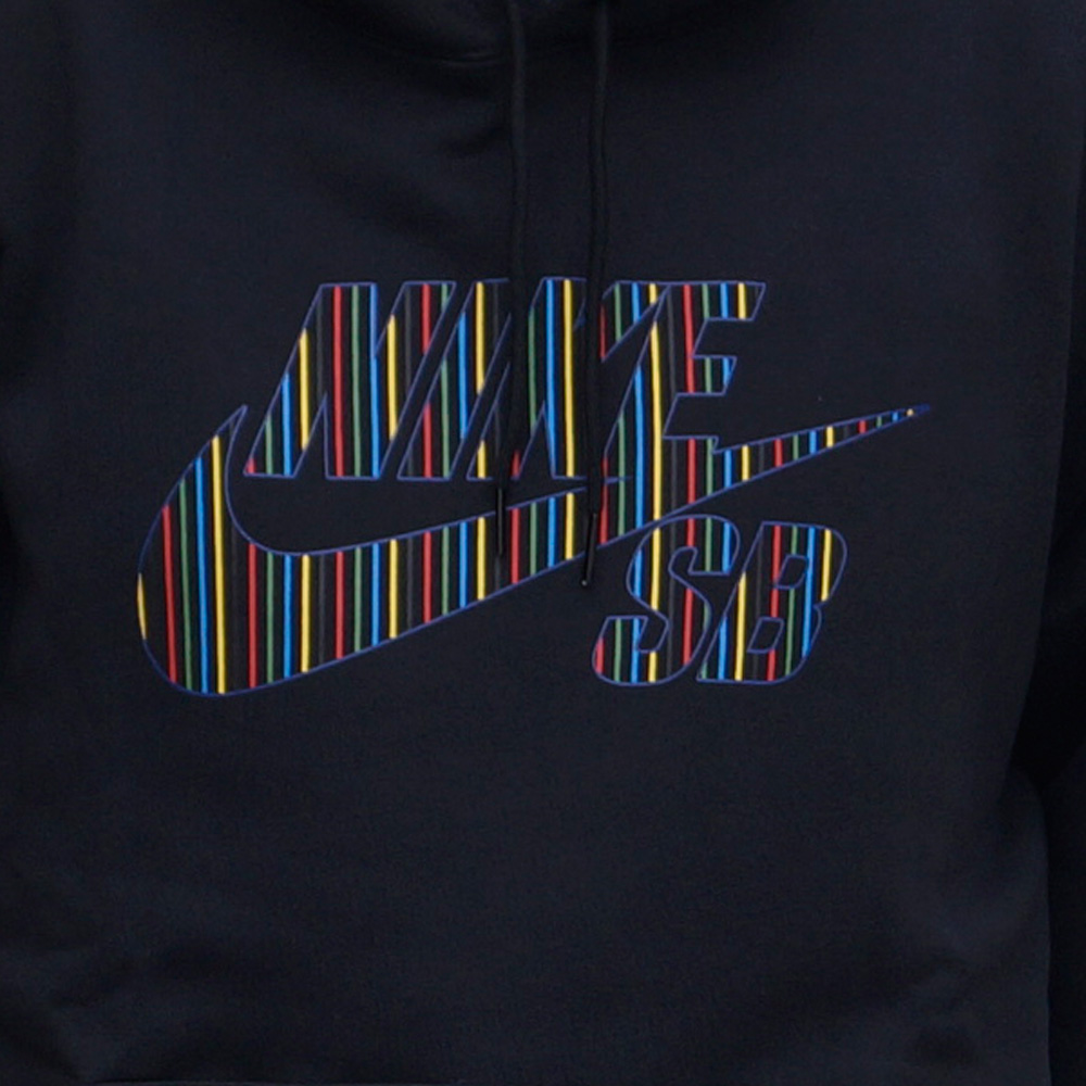 Nike SB Striped Skate Essential Hoodie Herren Kapuzenpullover schwarz meinsportline