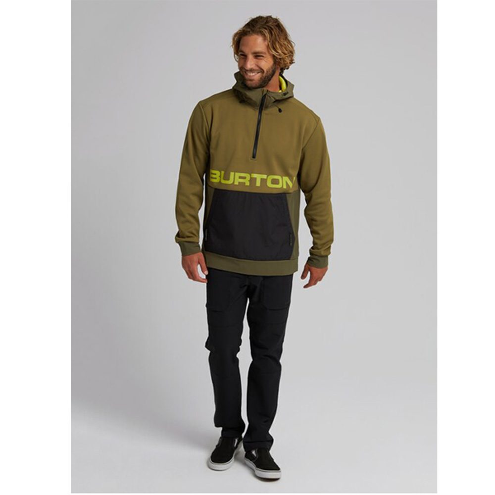 Burton Crown Bonded Performance Kapuzen Pullover Herren Fleece