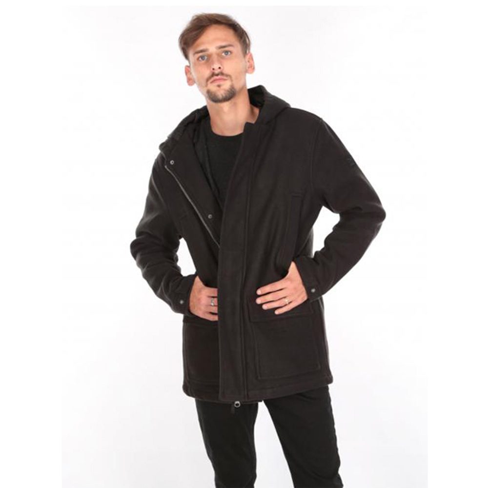 Iriedaily Jugga Parka Herren Wollparka schwarz