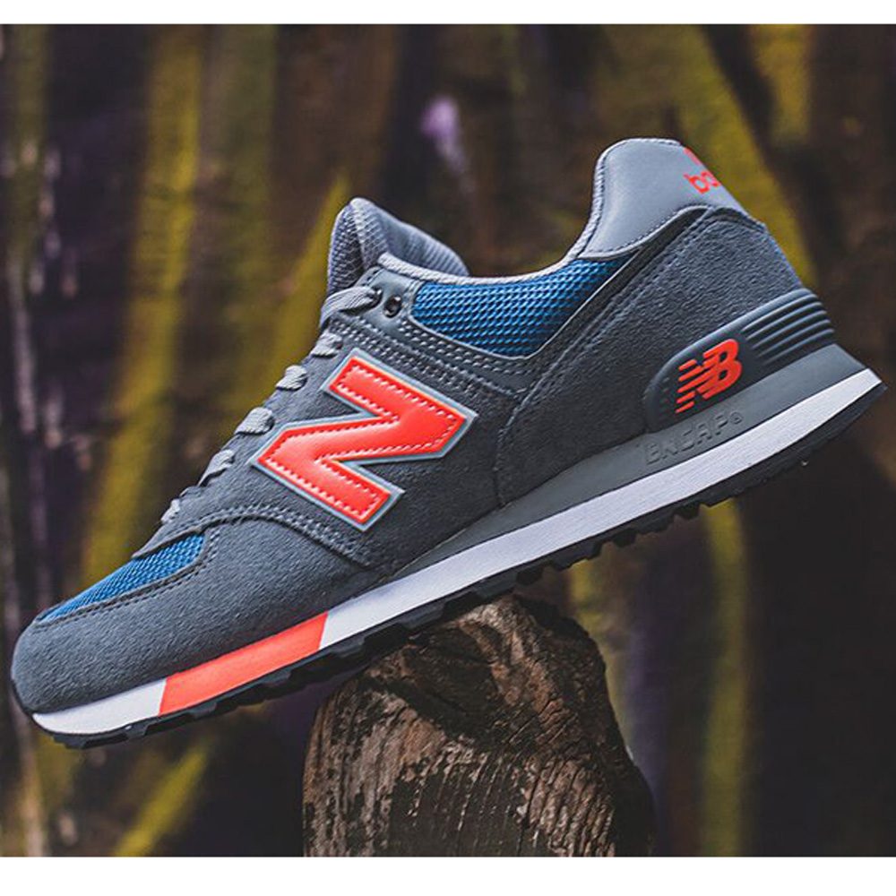 New Balance ML574 NFO Classic Herren Schuhe grau blau Gr. 41 5 meinsportline