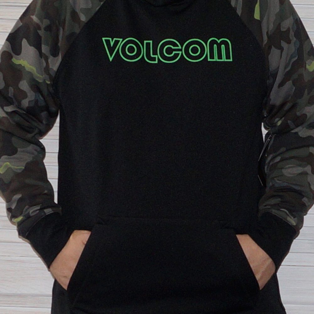 Volcom Logo Front-Print in grün