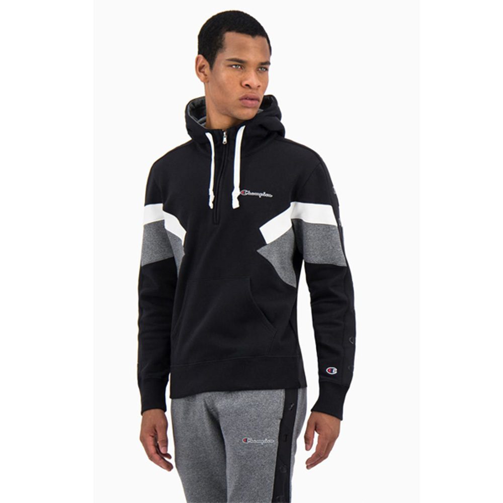 Champion Color Block Fleece Half Zip Hoodie Herren Kapuzenpullover