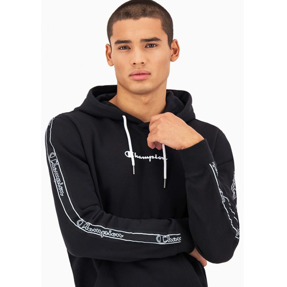 Champion Fleece Hoodie mit Jacquard- Logopastel Herren Kapuzenpullover