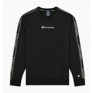 Champion Fleece Sweatshirt mit Jacquard- Logopastel