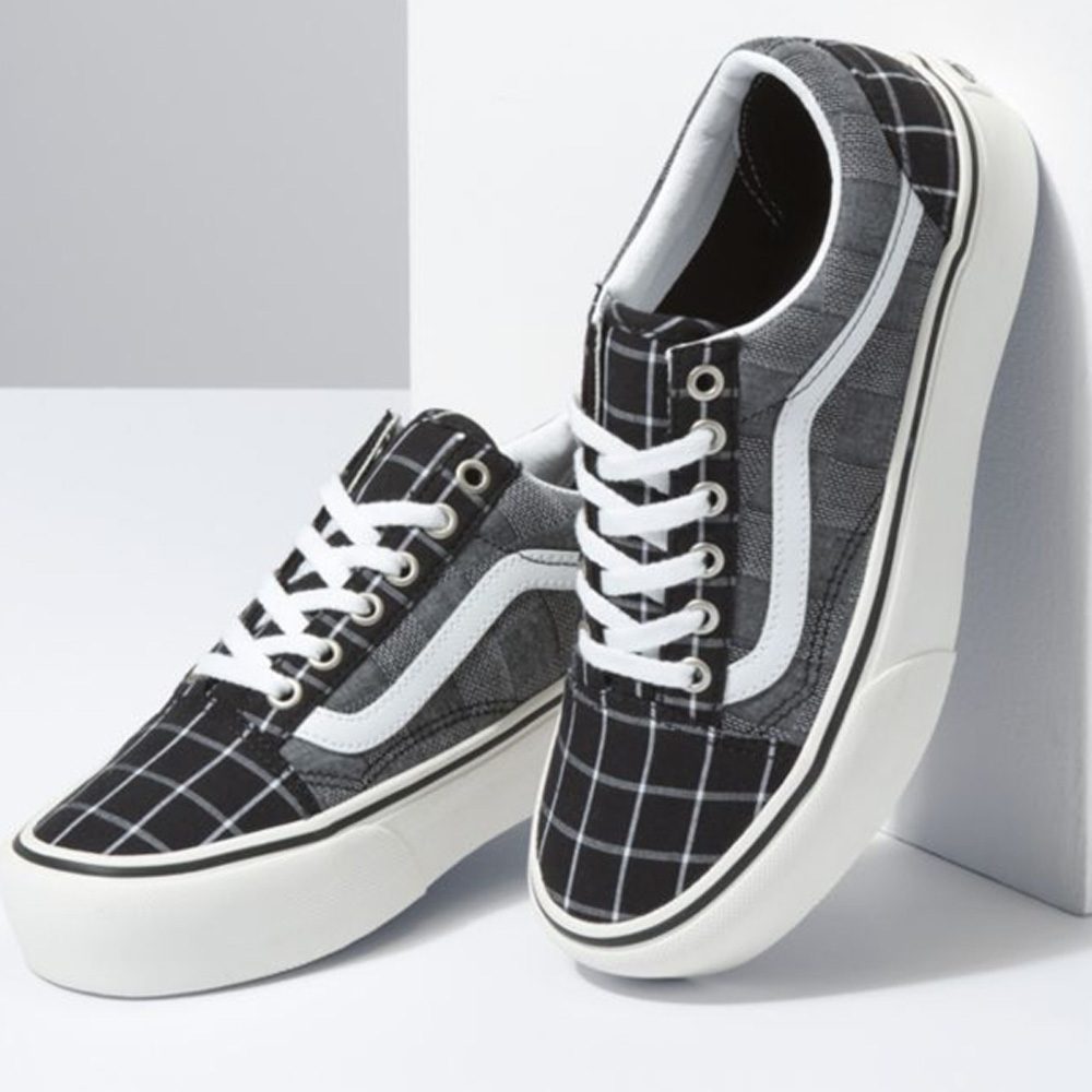 Vans Old Skool Platform Woven Check 