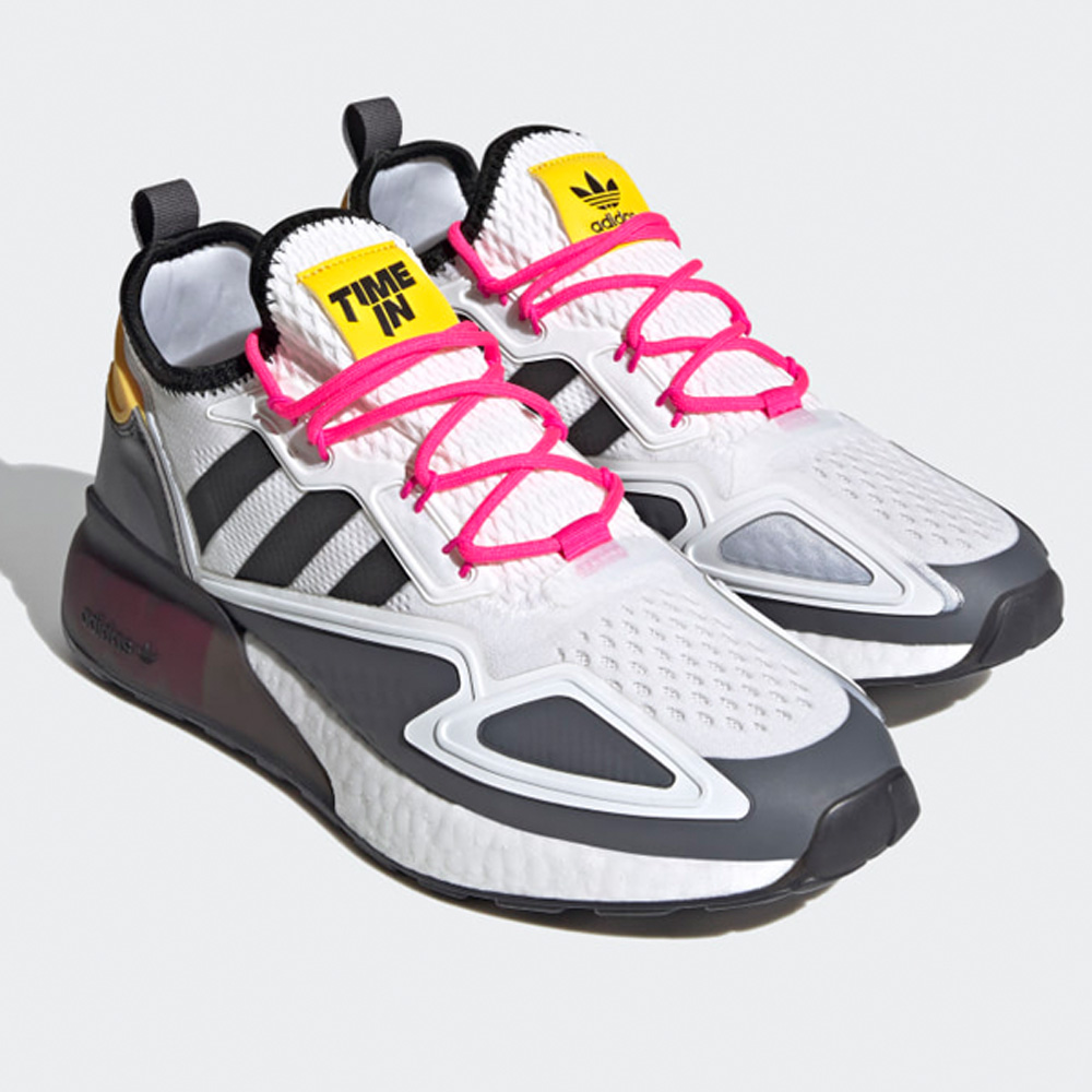 Adidas Originals Ninja ZX 2K Boost Sneaker Herren Schuhe weiß/grau Gr. 46 2/3