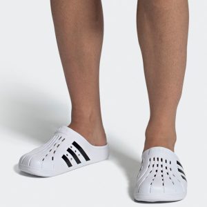 Adidas Originals Adilette Clog weiß/schwarz