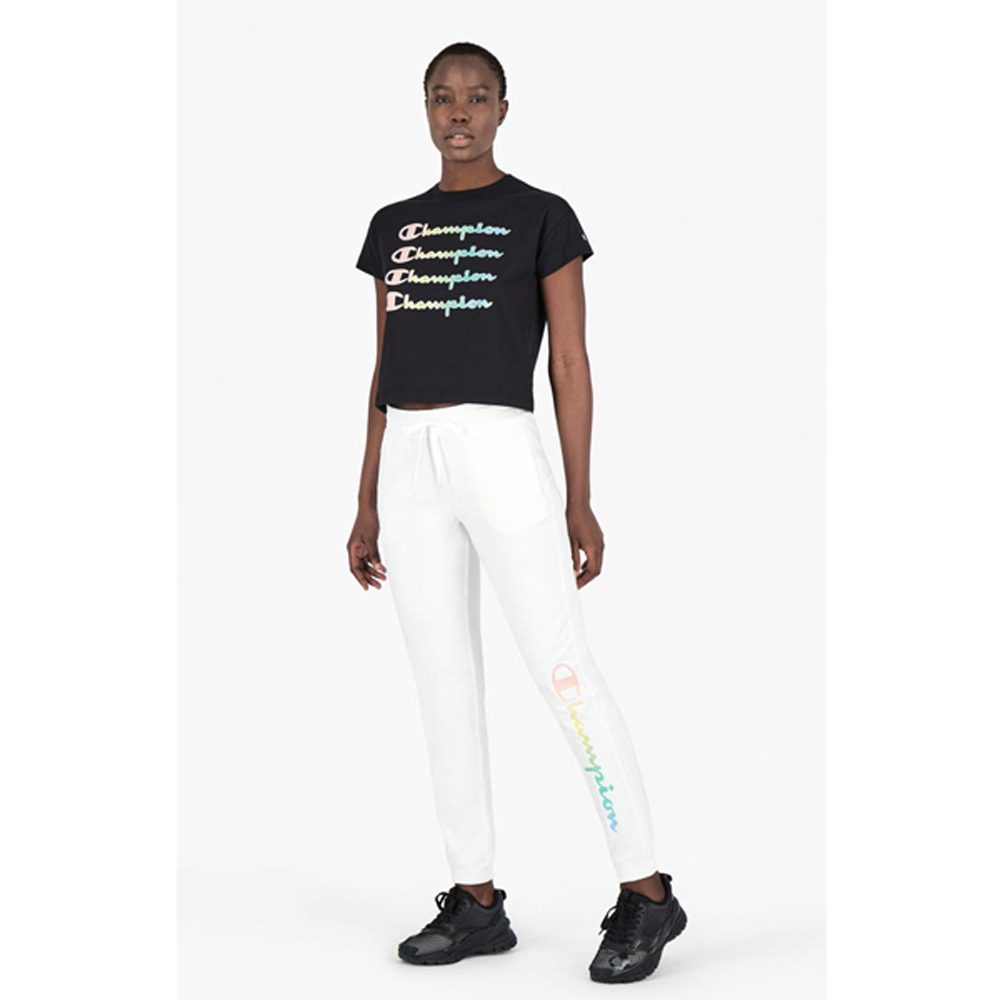 Champion Jogginghose mit regenbogenfarbenem Printlogo