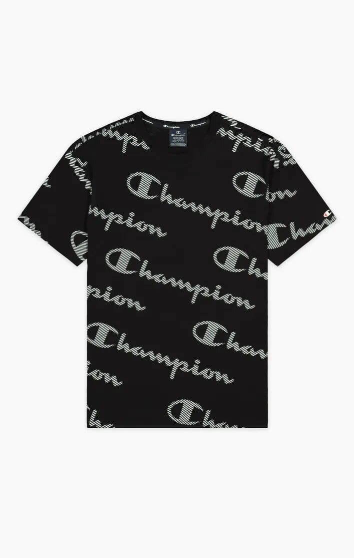 Champion t hotsell shirt herren schwarz