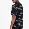 Champion Printlogo T-Shirt Herren schwarz