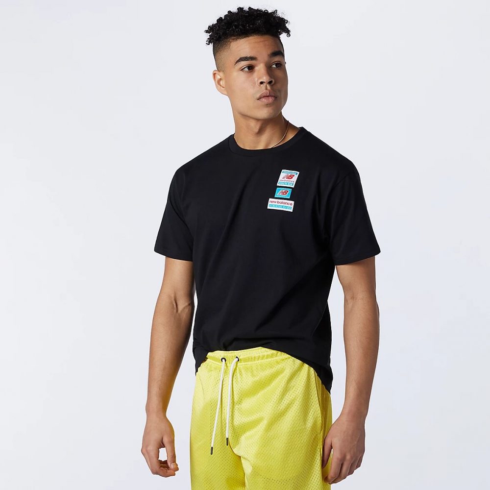 New Balance Essentials Tag T-Shirt schwarz