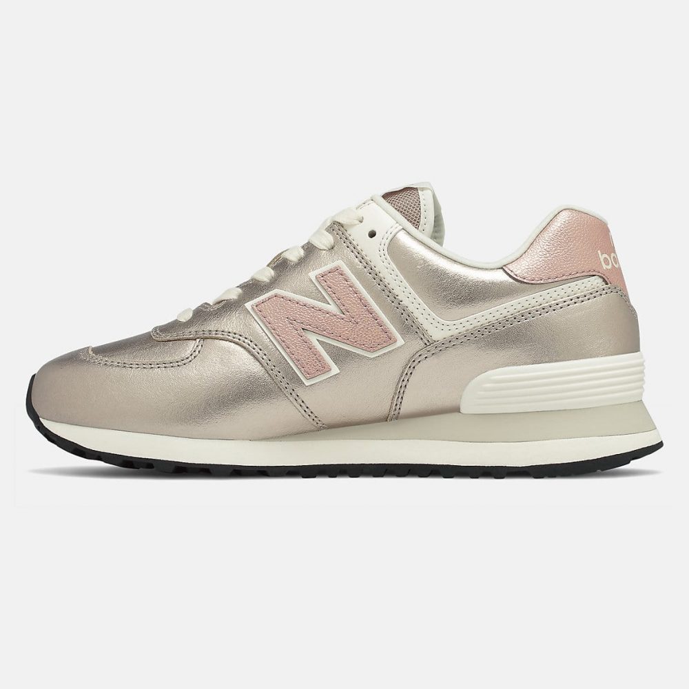 New Balance WL574 PM2 Sneaker Damen silber/rosa