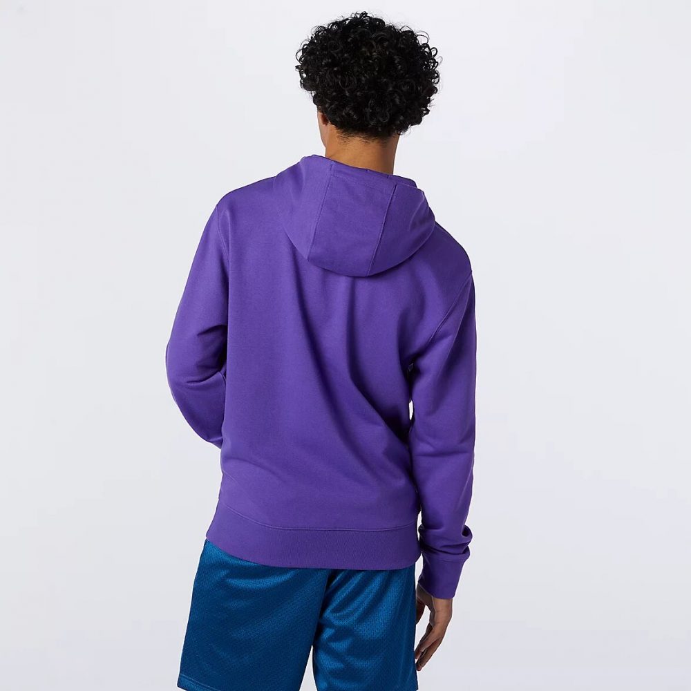 New Balance Essentials Embriodered Hoodie lila