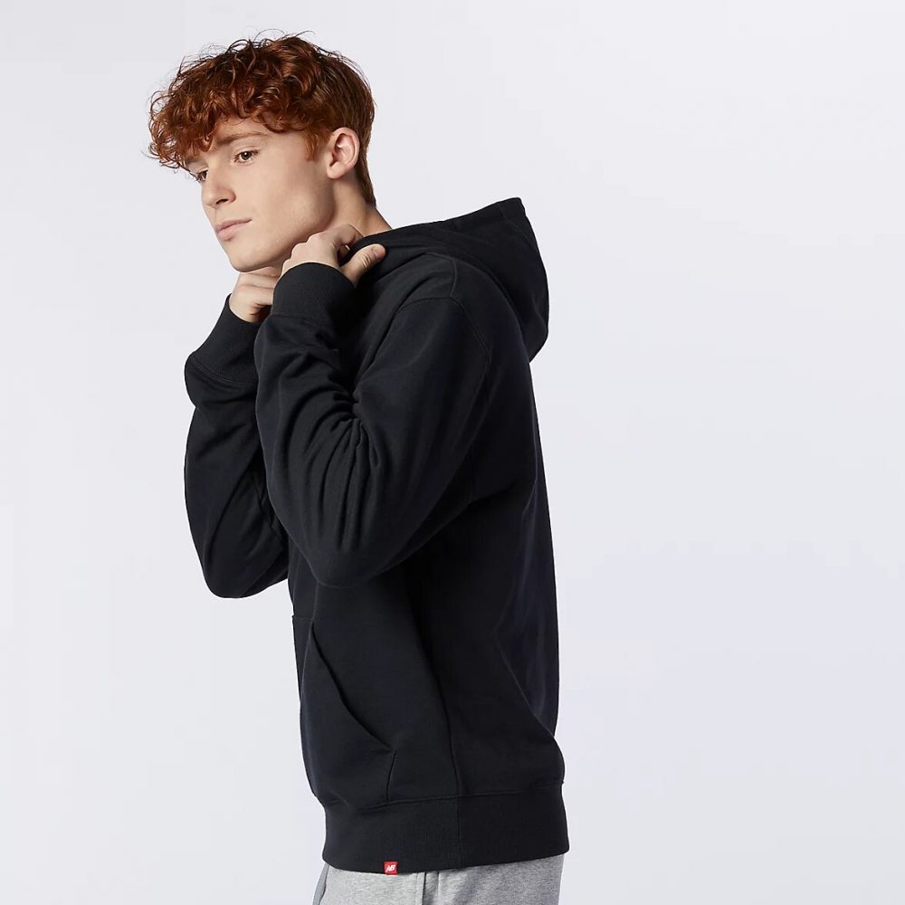 New Balance Essentials Embriodered Hoodie schwarz