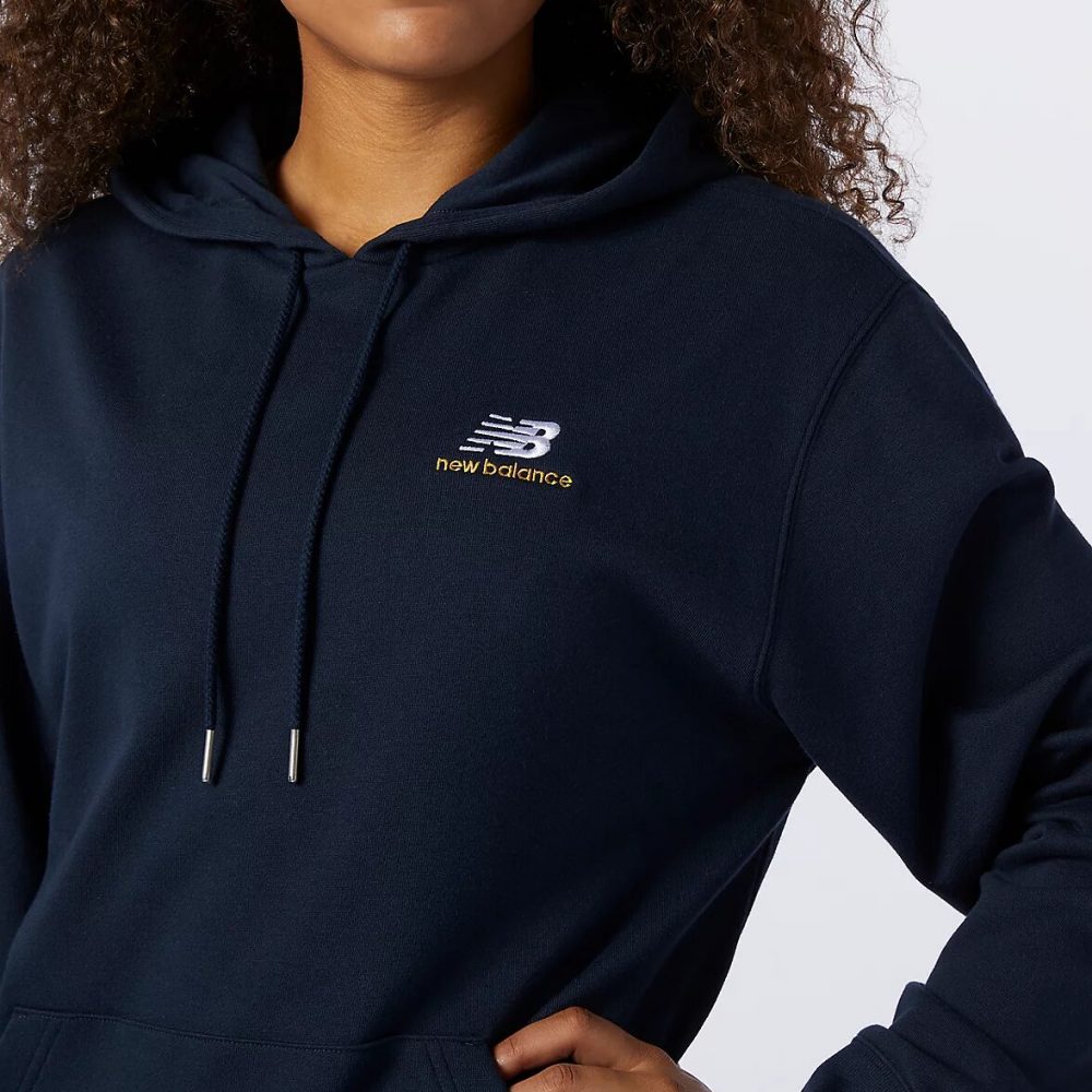 New Balance Essentials Embriodered Hoodie dunkelblau