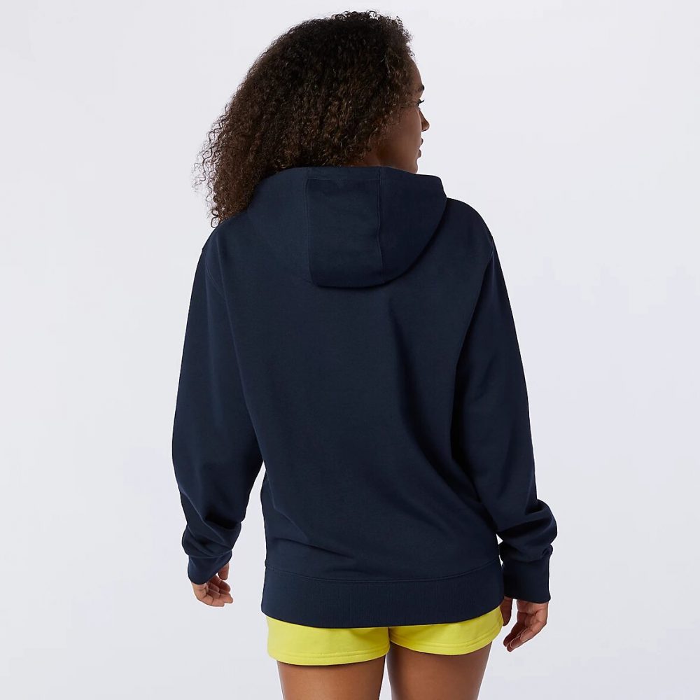 New Balance Essentials Embriodered Hoodie dunkelblau