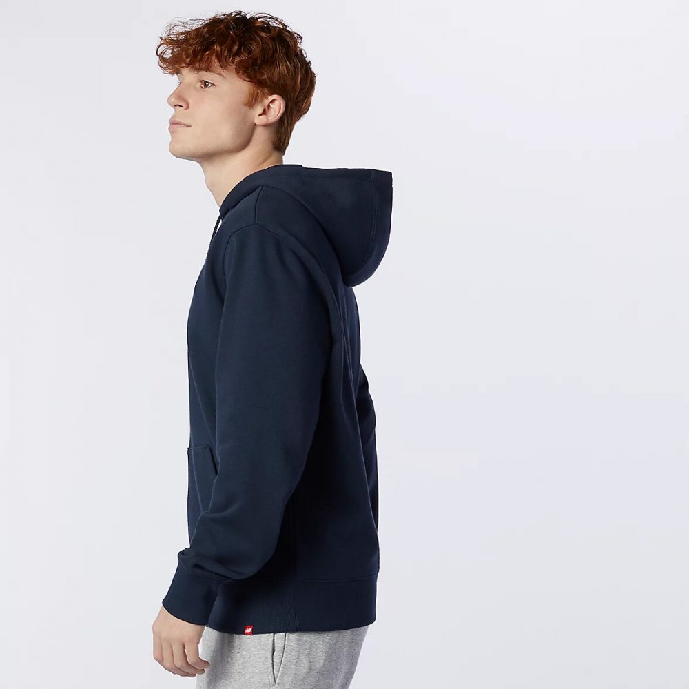 New Balance Essentials Embriodered Hoodie dunkelblau