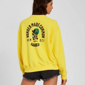 Volcom Volcheck Sweatshirt Damen gelb