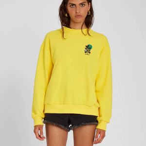 Volcom Volcheck Sweatshirt Damen gelb