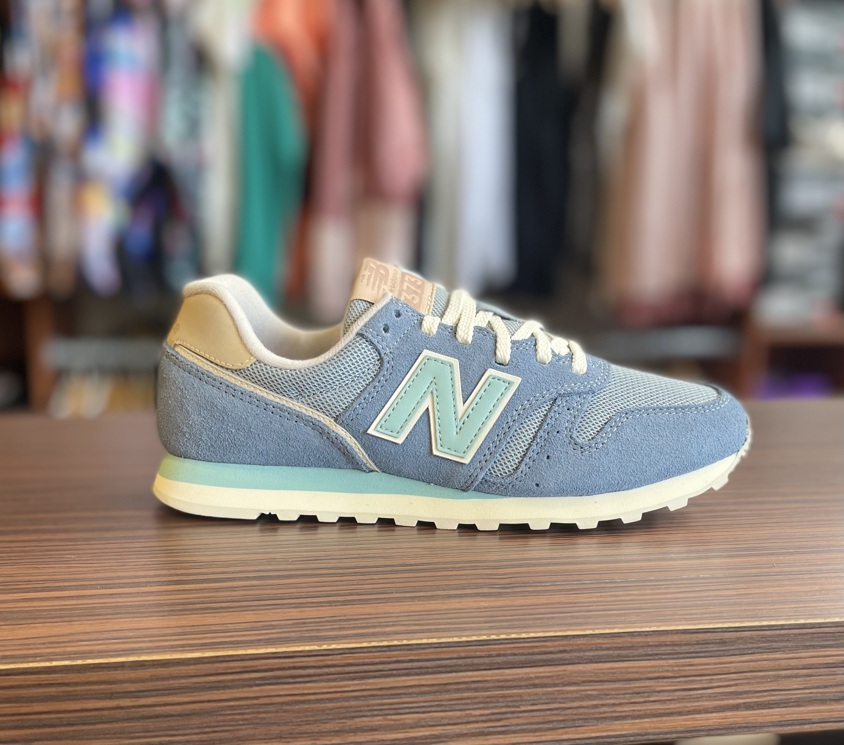 formal resbalón Disco New Balance 373 EL2 Damen blau - meinsportline.de