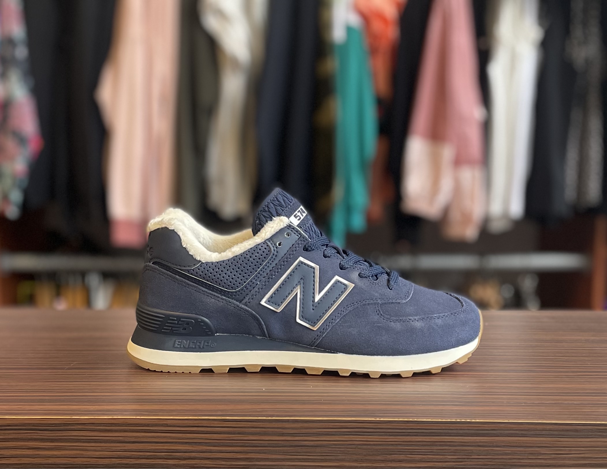 Robusto Llevar máscara New Balance 574 LX2 Damen blau - meinsportline.de