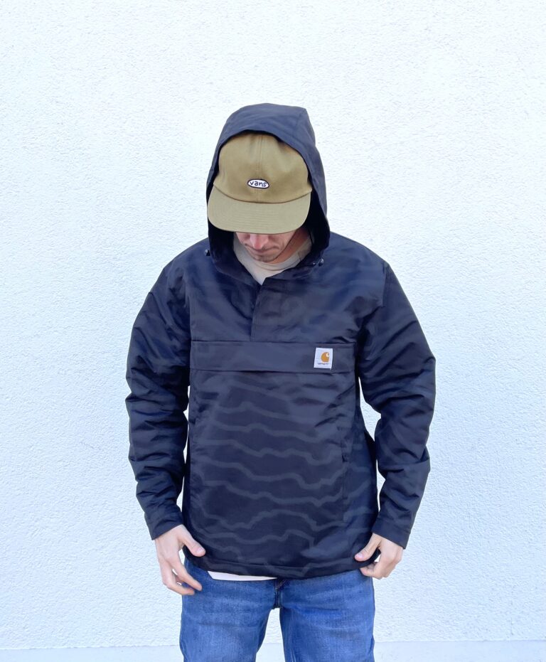 Carhartt WIP Nimbus Windbreaker gefüttert Herren Jacke schwarz Gr. M