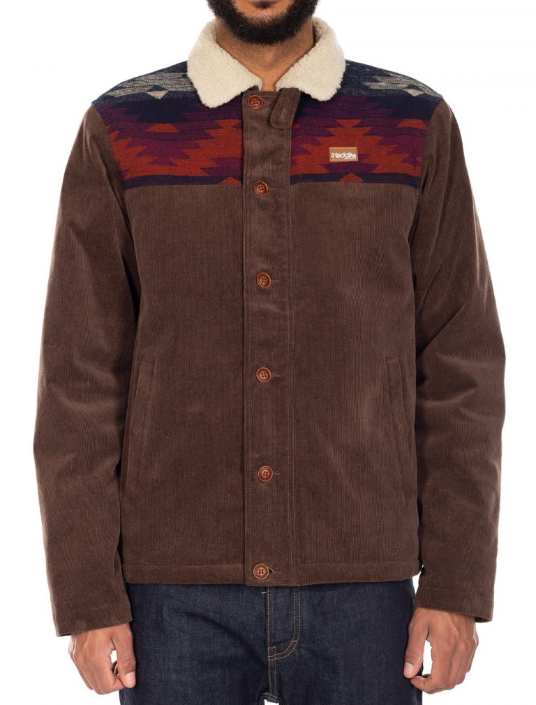 Iriedaily Trapas Cord Winterjacke Herren braun