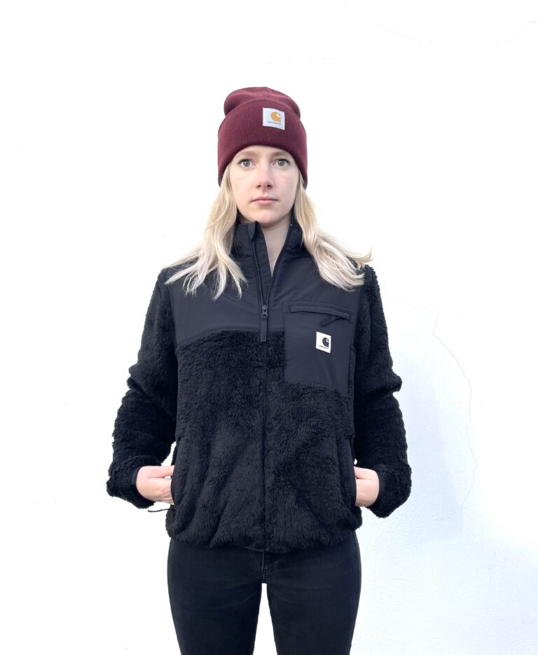 Carhartt WIP Jackson Sweat Fleecejacke gr. M  Damen schwarz