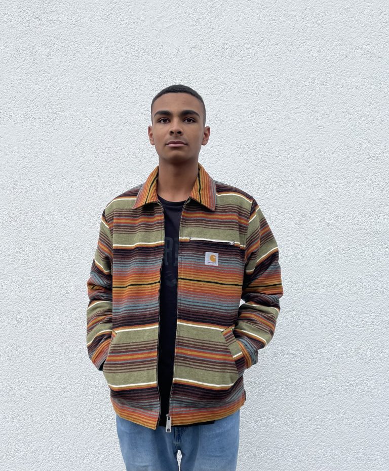 Carhartt WIP Detroit Tuson leichte Jacke Herren oliv/orange Gr. XL