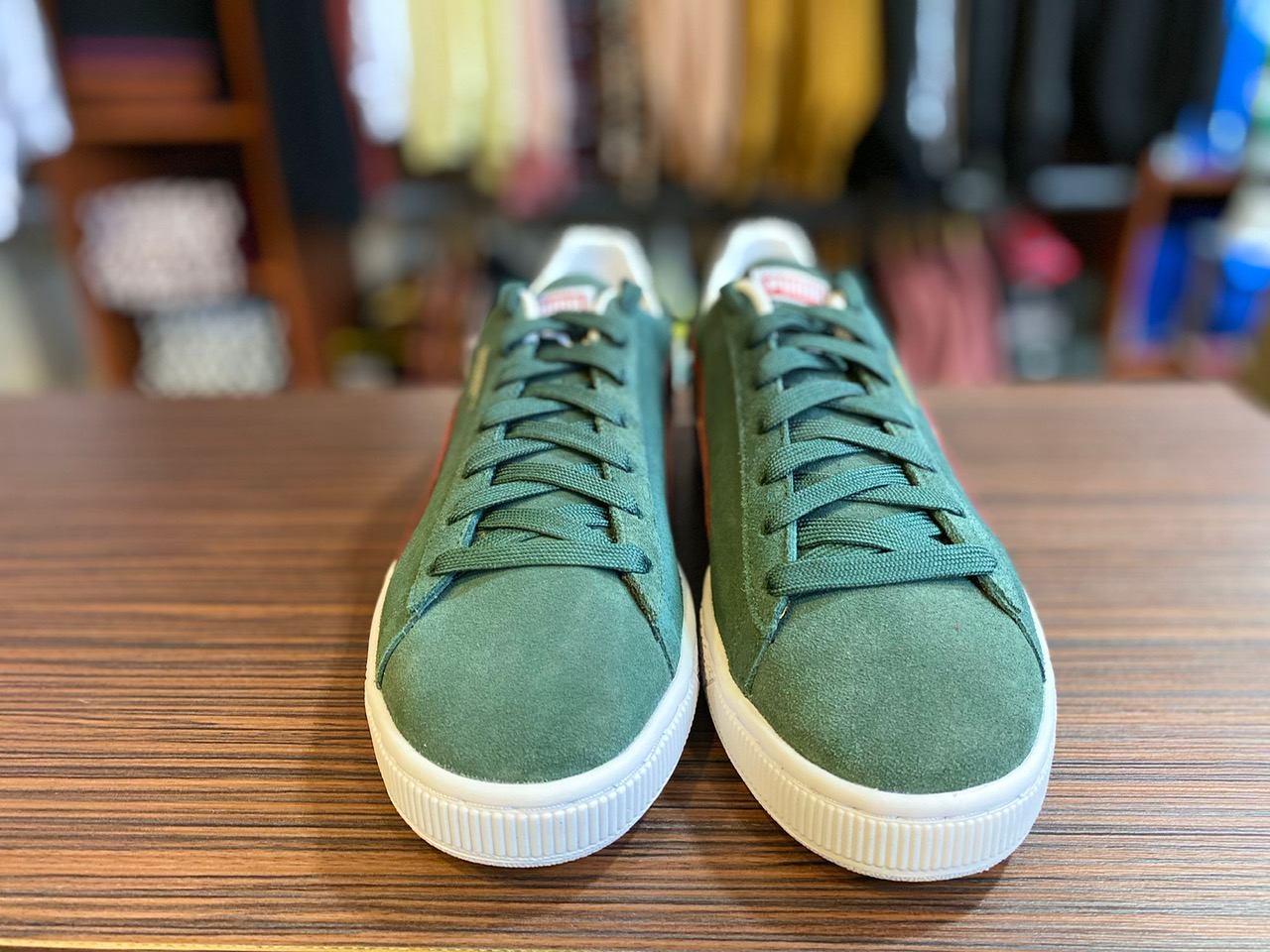 Puma suede sales classic grün