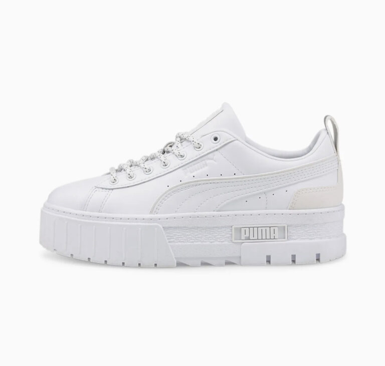 Puma Mayze Plateau Glow in the Dark Sneaker Damen Schuhe weiß