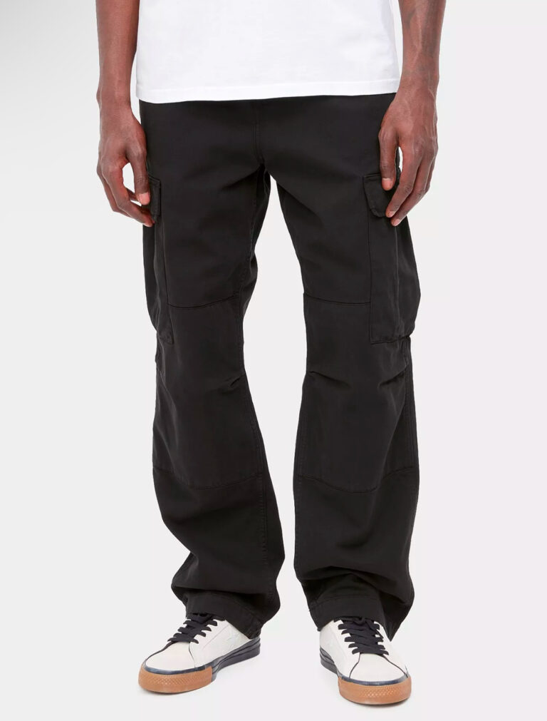 Carhartt WIP Regular Cargo Moraga Twill Hose garment dyed (schwarz)