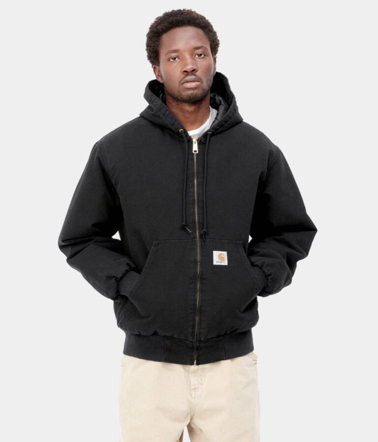 Carhartt Wip OG Active Winterjacke Black Stone Washed (schwarz) gr. XXL