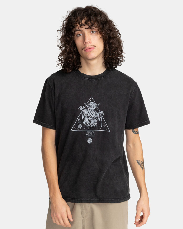Element x Star Wars Yoda T-Shirt (schwarz)