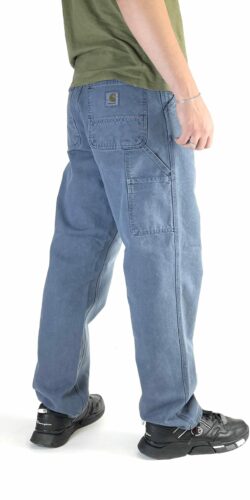 Carhartt Wip Single Knee Jeans Hose Strorm Blue (blau)