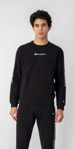 Champion Logo Line Sweatshirt (schwarz)