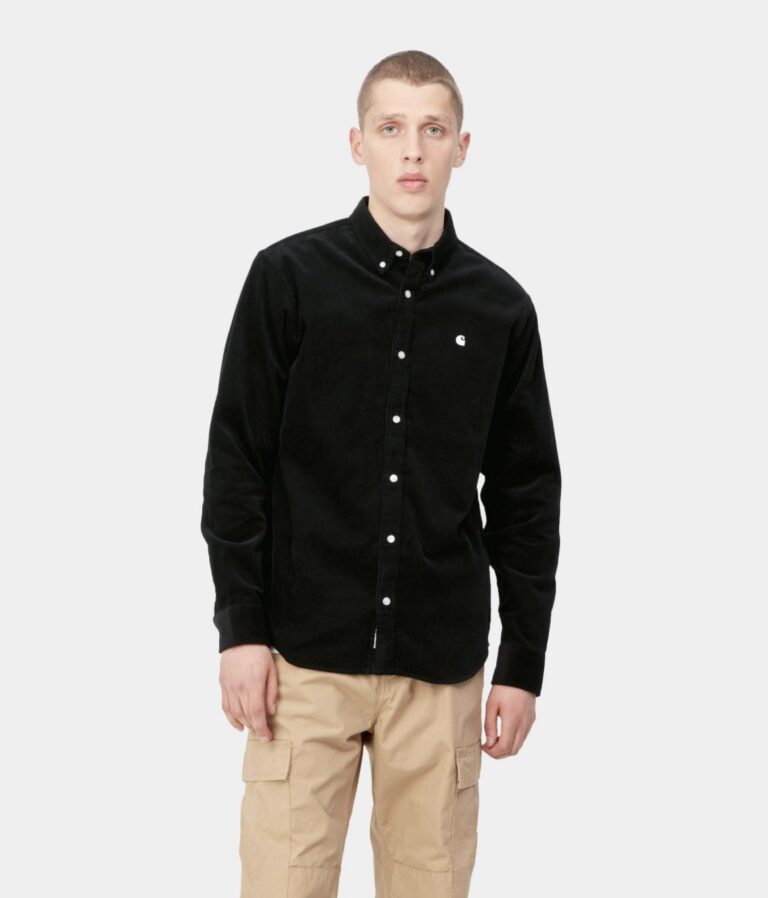 Carhartt Wip Madison Cord Hemd gr.XXL (schwarz)